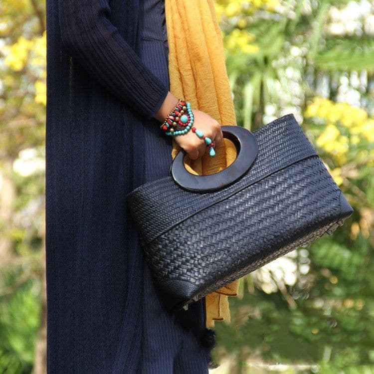 image-New Original Handmade Straw Bag Rattan Women's Handbag