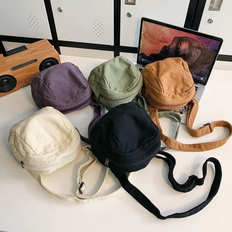image-New Harajuku Style Ins Girl Washed Canvas Bag