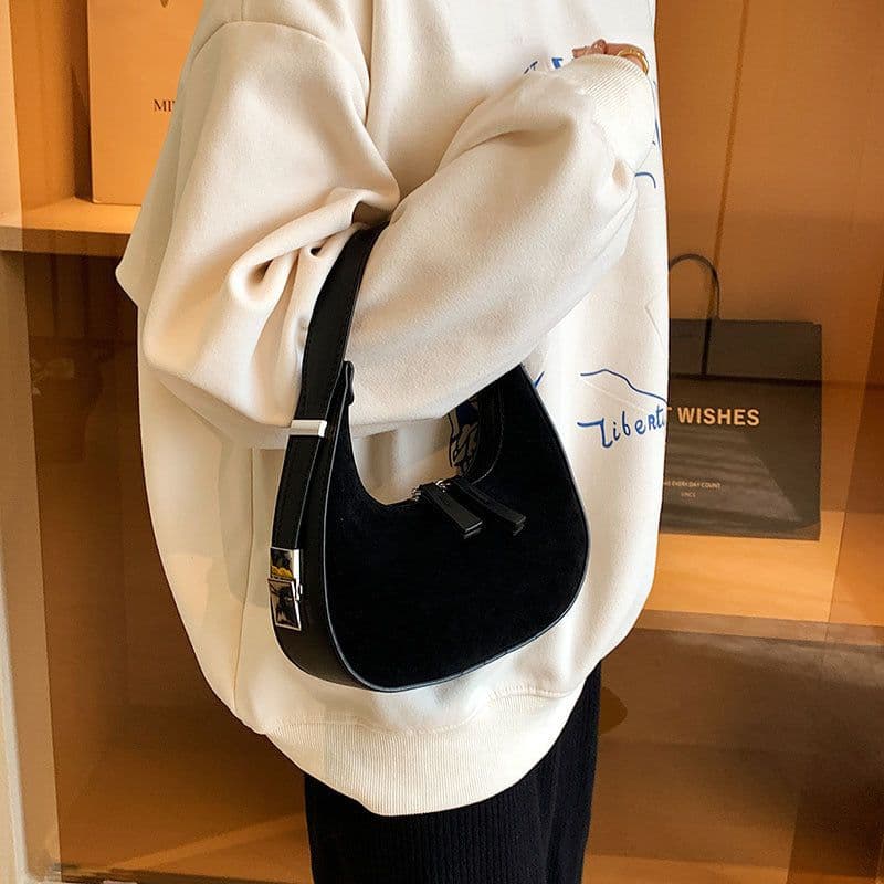image-Fashion High-grade Matte French Minority Handbags Women