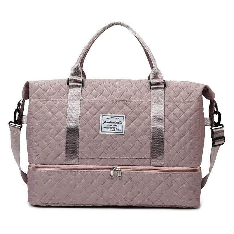 image-Large Capacity Totes Travel Duffle Bags Dry And Wet Separation Fitness Gym Shoulder Bag For Weekender Overnight Essentials Mommy Handbag