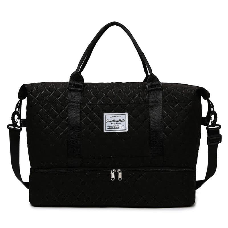 image-Large Capacity Totes Travel Duffle Bags Dry And Wet Separation Fitness Gym Shoulder Bag For Weekender Overnight Essentials Mommy Handbag