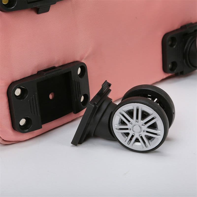 image-New Universal Wheel Travel Bag With Double-layer Dry And Wet Separation Fitness Yoga Shoulser Bags Sports Fitness Large Capacity Handbag Women
