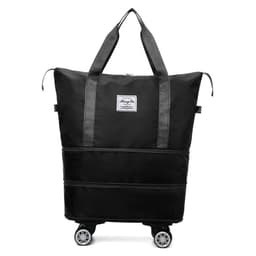 image-New Universal Wheel Travel Bag With Double-layer Dry And Wet Separation Fitness Yoga Shoulser Bags Sports Fitness Large Capacity Handbag Women