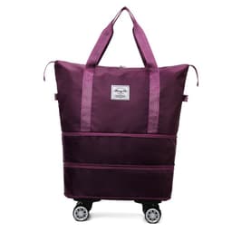 image-New Universal Wheel Travel Bag With Double-layer Dry And Wet Separation Fitness Yoga Shoulser Bags Sports Fitness Large Capacity Handbag Women