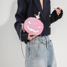 image-Fashion Personality Halloween Funny Pumpkin Bag