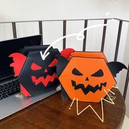 image-Women's Fashion Halloween Pumpkin-shaped Crossbody Shoulder Bag