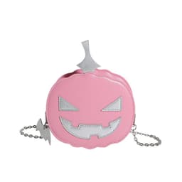 image-Contrast Color Cartoon Funny Pumpkin Crossbody Shoulder Bag