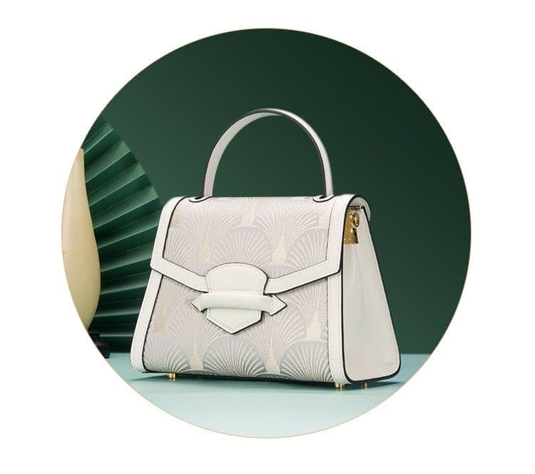 image-Women's Embroidered Leather Handbag With Chinese National Style