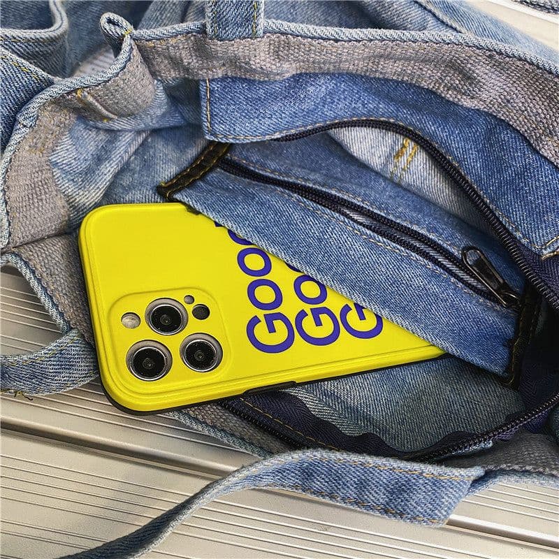 image-Men's And Women's Fashion Denim Messenger Bag