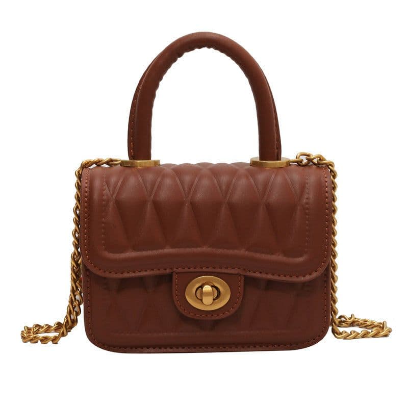 image-Women's Fashionable Versatile Diamond Chain Shoulder Crossbody Bag