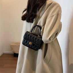 image-Women's Fashionable Versatile Diamond Chain Shoulder Crossbody Bag