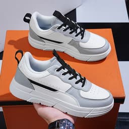 image-Leather Surface Sports Male Soft Bottom Running Shoes