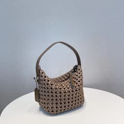 image-Nylon Hand-woven Lunch Box Handbag All-match Underarm Shoulder Messenger Bag