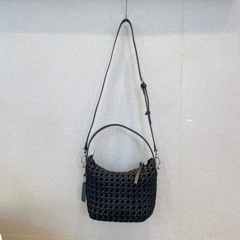image-Nylon Hand-woven Lunch Box Handbag All-match Underarm Shoulder Messenger Bag