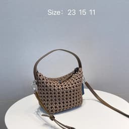 image-Nylon Hand-woven Lunch Box Handbag All-match Underarm Shoulder Messenger Bag