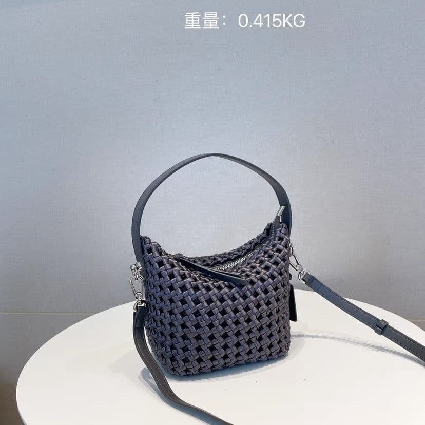 image-Nylon Hand-woven Lunch Box Handbag All-match Underarm Shoulder Messenger Bag
