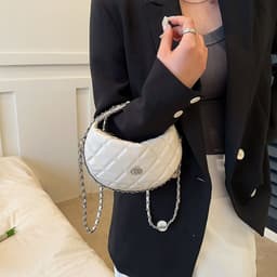 image-Rhombus Chain Handbag Women's Summer Messenger Bag