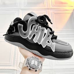 image-Men's Shoes Luminous Korean Fashion Daddy