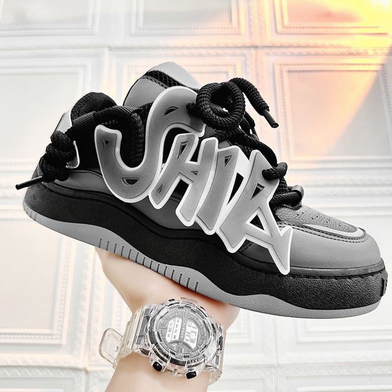 image-Men's Shoes Luminous Korean Fashion Daddy