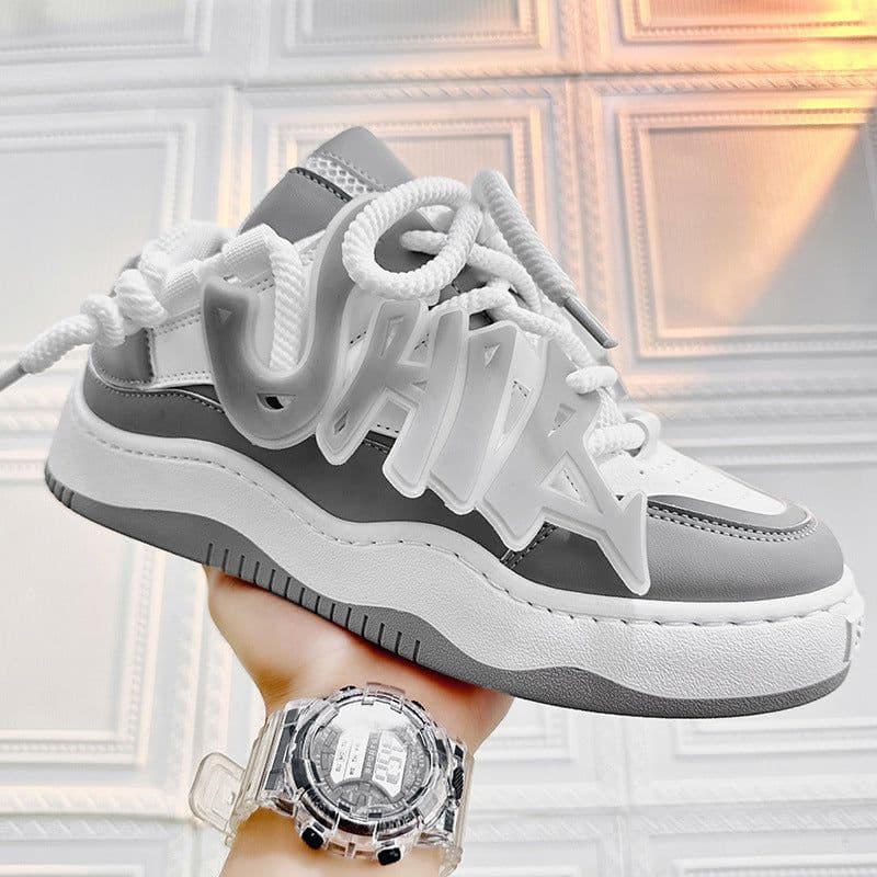 image-Men's Shoes Luminous Korean Fashion Daddy