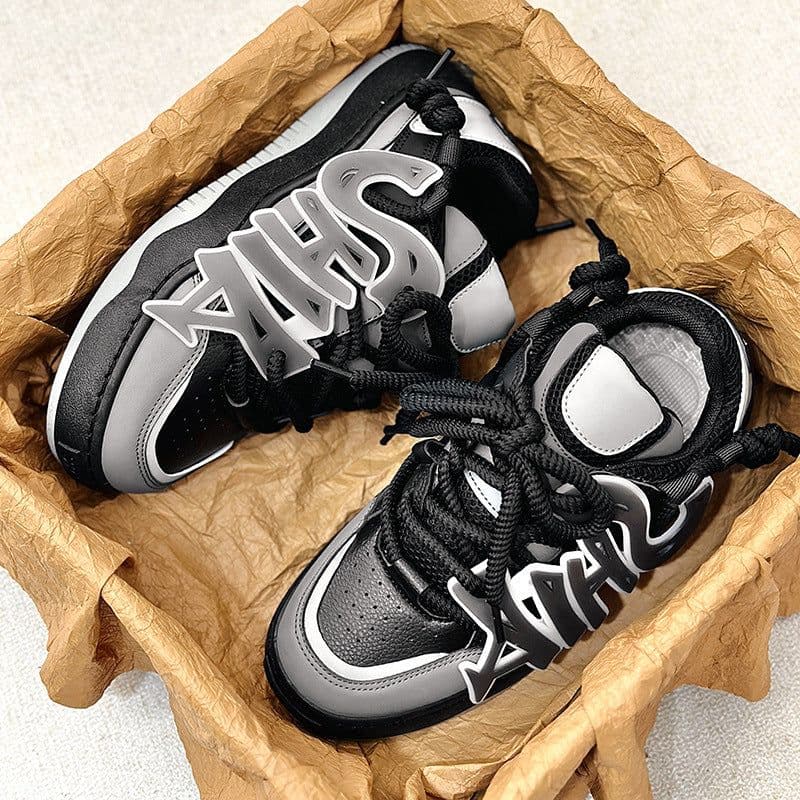 image-Men's Shoes Luminous Korean Fashion Daddy