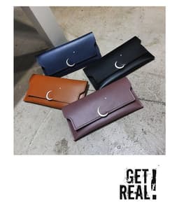 image-Star Moon Rivet Zipper Soft Leather Coin Wallet