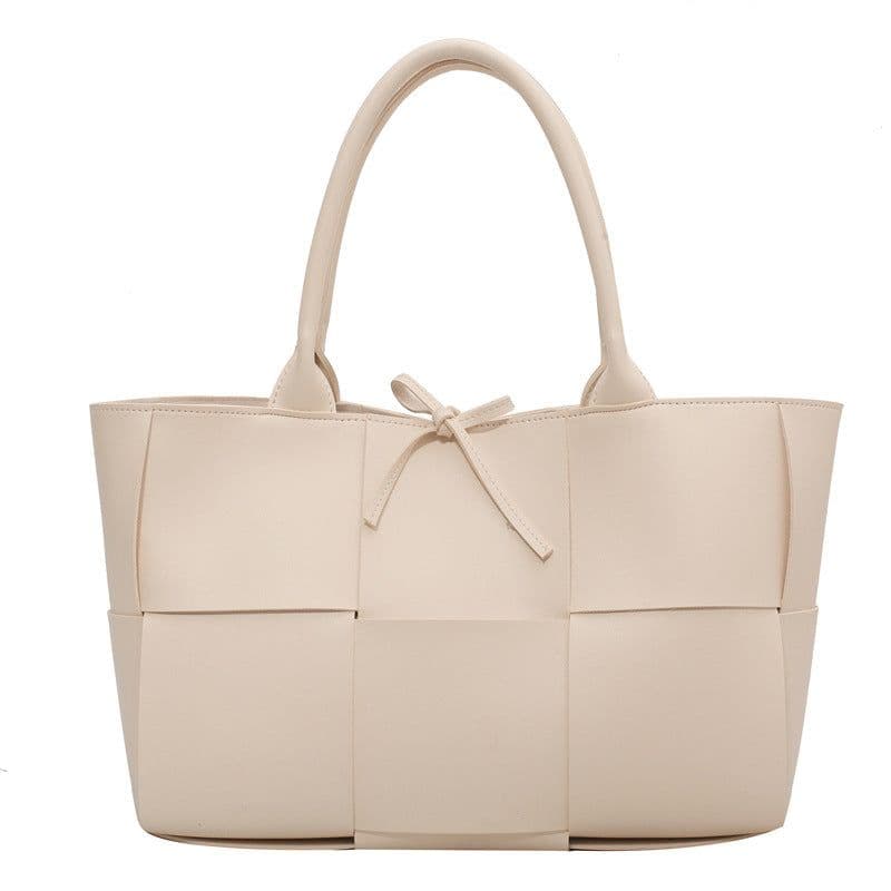 image-Design Large Capacity Shoulder Bag Women's Fashion Weaving
