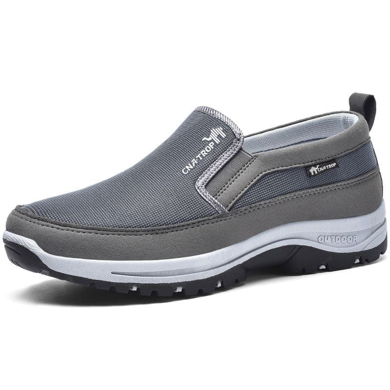 image-Men's Shoes Non-slip Slip-on Walking Shoes 49 Size Cross-border Large Size Casual Mesh Sneakers Soft Bottom Travel Shoes