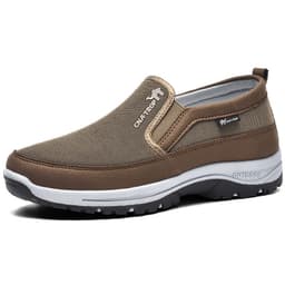 image-Men's Shoes Non-slip Slip-on Walking Shoes 49 Size Cross-border Large Size Casual Mesh Sneakers Soft Bottom Travel Shoes