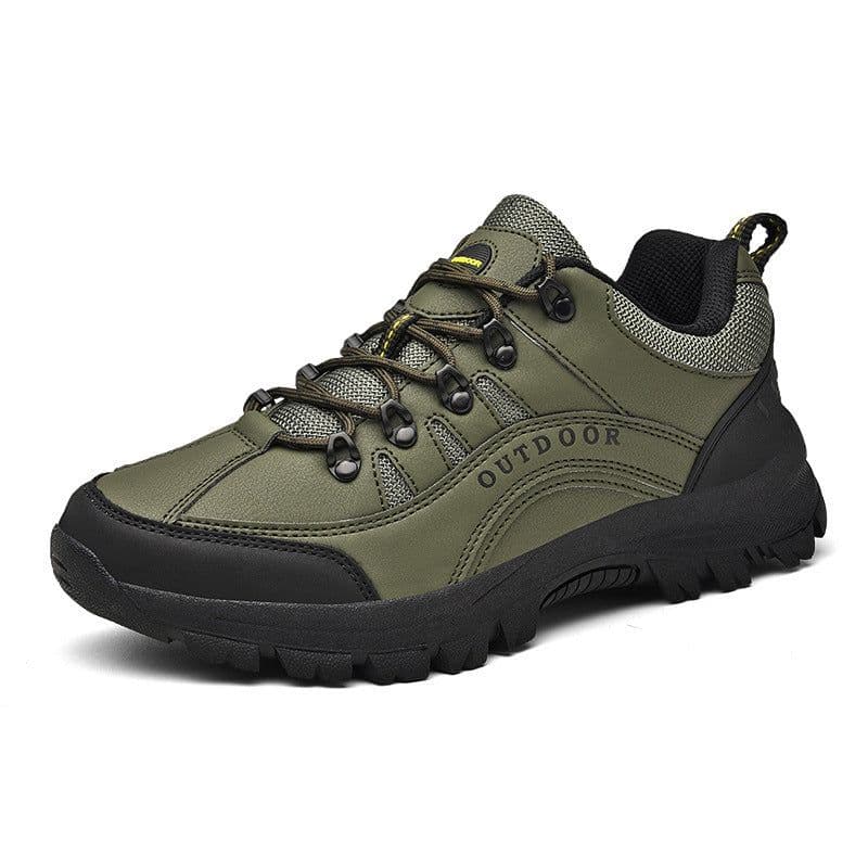 image-Boots Men's Autumn And Winter Outdoor Sneakers Leather Low-top Hiking Shoes Small Wholesale Delivery
