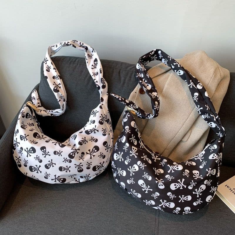 image-Women's Fashionable Simple Niche Printed Underarm Shoulder Messenger Bag
