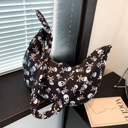 image-Women's Fashionable Simple Niche Printed Underarm Shoulder Messenger Bag