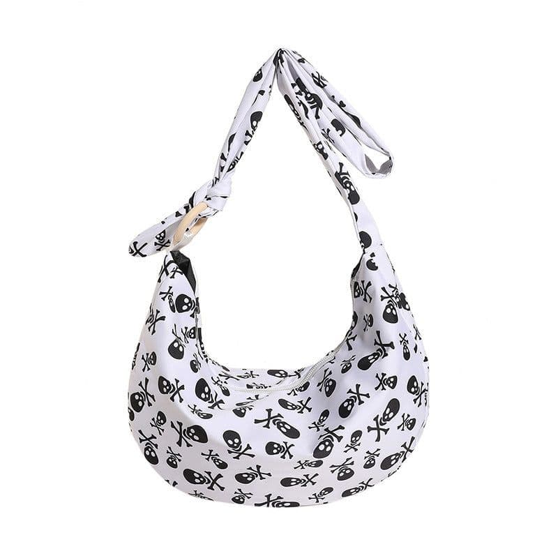 image-Women's Fashionable Simple Niche Printed Underarm Shoulder Messenger Bag