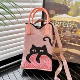 image-Love Mini Knit Shoulder Crossbody Bag