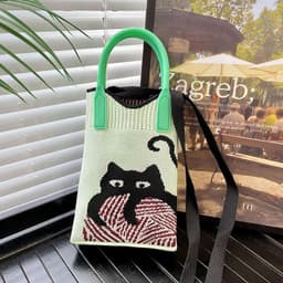 image-Love Mini Knit Shoulder Crossbody Bag