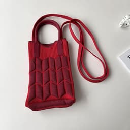 image-Love Mini Knit Shoulder Crossbody Bag