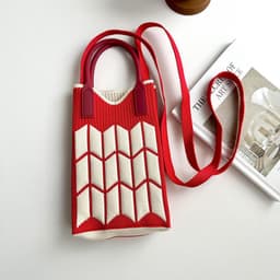image-Love Mini Knit Shoulder Crossbody Bag
