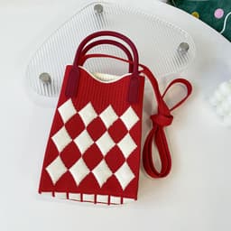 image-Love Mini Knit Shoulder Crossbody Bag