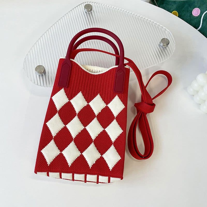 image-Love Mini Knit Shoulder Crossbody Bag
