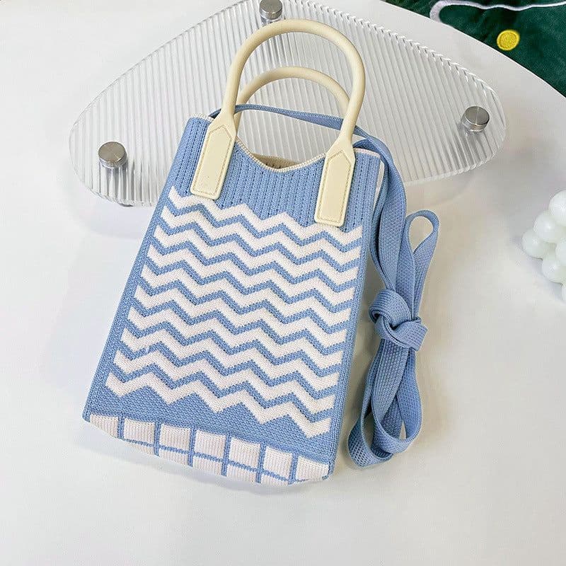 image-Love Mini Knit Shoulder Crossbody Bag