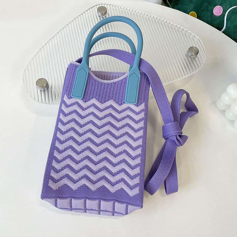 image-Love Mini Knit Shoulder Crossbody Bag