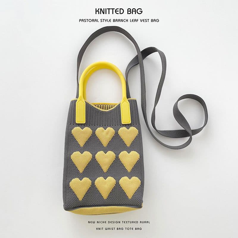 image-Love Mini Knit Shoulder Crossbody Bag