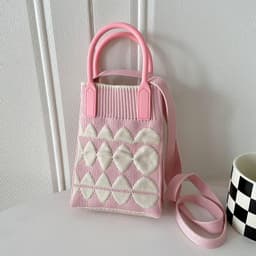 image-Love Mini Knit Shoulder Crossbody Bag