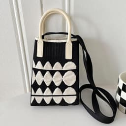 image-Love Mini Knit Shoulder Crossbody Bag