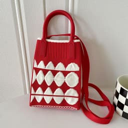 image-Love Mini Knit Shoulder Crossbody Bag