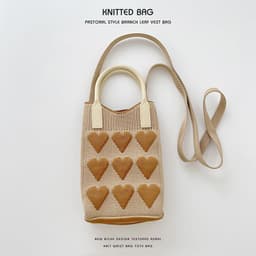 image-Love Mini Knit Shoulder Crossbody Bag