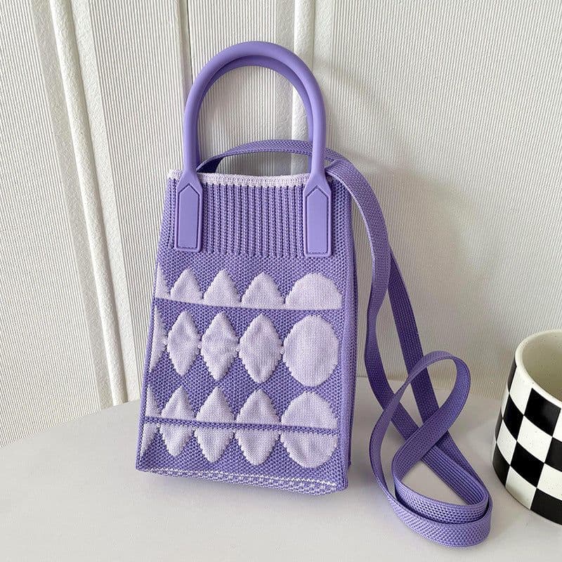 image-Love Mini Knit Shoulder Crossbody Bag