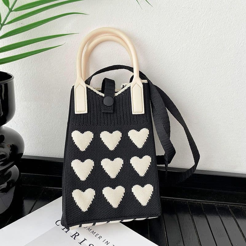 image-Love Mini Knit Shoulder Crossbody Bag