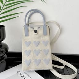 image-Love Mini Knit Shoulder Crossbody Bag
