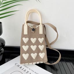 image-Love Mini Knit Shoulder Crossbody Bag